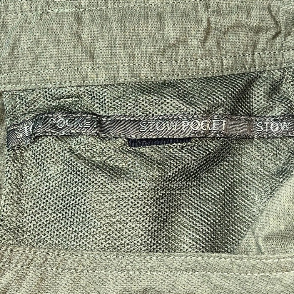 North Face Women's Size 6 Olive Green Shorts Drawstring Belt Loop Stowe Pocket - Picture 4 of 9